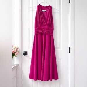 Evan Picone Fuchsia Halter Dress